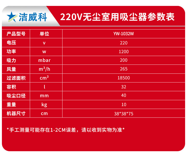 220V千级无尘室吸尘器_09
