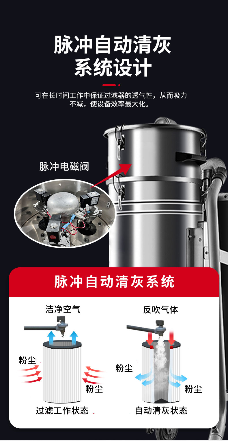 380V电动脉冲工业吸尘器_05